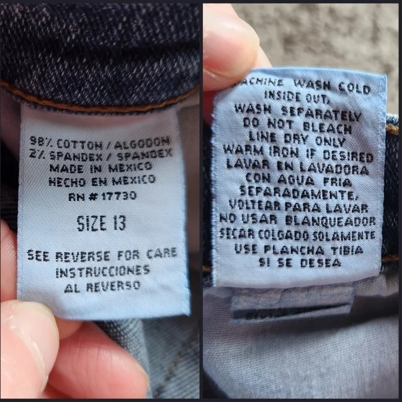 Like New Vintage Xhilaration Stretch High Waist Flare Jeans Size 13 - Picture 4 of 13